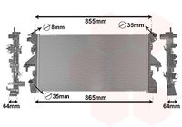 NRF 54203A - Radiador, refrigeración del motor