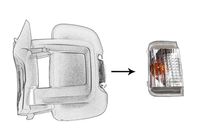 TYC 30901663 - Lado de montaje: Espejo retrovisor derecho<br>Color: blanco/amarillo<br>Tipo de registro: Verificación ECE<br>Artículo complementario/Información complementaria: sin portalámparas<br>