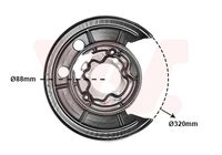 TRISCAN 812515202 - Chapa protectora contra salpicaduras, disco de freno