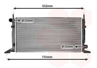 NRF 509500 - Clase de caja de cambios: Caja de cambios manual<br>Material aletas refrigeradoras: Aluminio<br>Profundidad de red [mm]: 34<br>Longitud de red [mm]: 600<br>Ancho de red [mm]: 322<br>Ø entrada [mm]: 34<br>Ø salida [mm]: 34<br>Tipo radiador: Aletas refrigeración unidas mecánicamente<br>Artículo complementario / información complementaria 2: sin depósito de compensación<br>Artículo complementario / información complementaria 2: sin bastidor<br>Artículo complementario/Información complementaria: sin junta<br>Material depósitos de agua (radiador): Plástico<br>