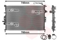 VALEO 735601 - Radiador, refrigeración del motor