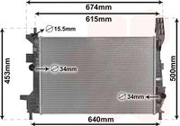 NRF 58650 - Radiador, refrigeración del motor