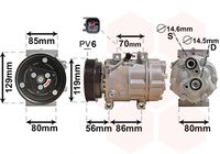 RECOFICIAL SAC720161 - Compresor, aire acondicionado