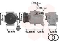 RECOFICIAL SAC721711 - Compresor, aire acondicionado