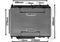 NRF 59134 - Radiador, refrigeración del motor