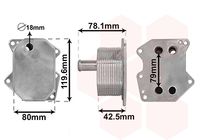 SWAG 33102484 - Radiador de aceite, aceite motor