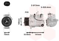 RECOFICIAL SAC760041 - Compresor, aire acondicionado