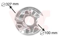 VAICO V303228 - Lado de montaje: Eje trasero izquierda<br>Superficie: barnizado al horno<br>Superficie: cincado<br>Referencia artículo par: V30-3228<br>Material: Chapa de acero<br>Peso [kg]: 0,635<br>