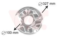 VAICO V303228 - Lado de montaje: Eje trasero izquierda<br>Superficie: barnizado al horno<br>Superficie: cincado<br>Referencia artículo par: V30-3228<br>Material: Chapa de acero<br>Peso [kg]: 0,635<br>