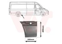 PRASCO ME9193524 - Lado de montaje: centro derecha<br>Sección: parte inferior<br>Tipo de chapa: Chapa lateral<br>Chapa de reparación: Chapa de reparación<br>