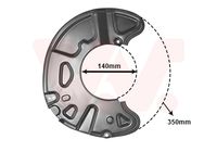 VAICO V303236 - Lado de montaje: Eje trasero izquierda<br>Superficie: barnizado al horno<br>Referencia artículo par: V30-3236<br>Material: Chapa de acero<br>Superficie: cincado<br>Peso [kg]: 0,363<br>