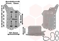 TRICLO 415939 - Radiador de aceite, aceite motor