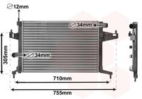 VALEO 732826 - Radiador, refrigeración del motor