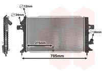 VALEO 735080 - Radiador, refrigeración del motor