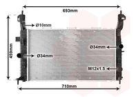 NRF 58436A - Radiador, refrigeración del motor