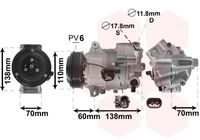 VALEO 813614 - Compresor, aire acondicionado - VALEO RE-GEN REMANUFACTURED