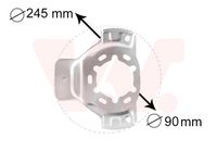 VAICO V401971 - Lado de montaje: Eje delantero<br>Material: Chapa de acero<br>Superficie: cincado<br>Peso [kg]: 0,2<br>