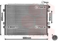 NRF 509710 - Radiador, refrigeración del motor