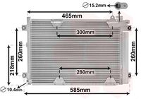 VALEO 814444 - Condensador, aire acondicionado