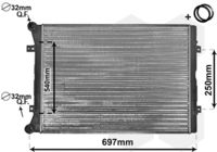 VALEO 701971 - Radiador, refrigeración del motor