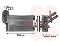 VALEO 811501 - Longitud de red [mm]: 158<br>Ancho de red [mm]: 234<br>Profundidad de red [mm]: 42<br>Vehículo con dirección a la izquierda / derecha: para vehic. dirección izquierda<br>Artículo complementario/Información complementaria: con junta<br>Peso [kg]: 0,76<br>para OE N°: 1J1 819 031 B<br>