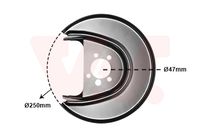 VAICO V104598 - Lado de montaje: Eje delantero, izquierda<br>Referencia artículo par: V10-4598<br>Material: Chapa de acero<br>Superficie: cincado<br>Peso [kg]: 0,241<br>