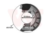 VAICO V104598 - Lado de montaje: Eje delantero, izquierda<br>Referencia artículo par: V10-4598<br>Material: Chapa de acero<br>Superficie: cincado<br>Peso [kg]: 0,241<br>