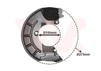 VAICO V104598 - Lado de montaje: Eje delantero, izquierda<br>Referencia artículo par: V10-4598<br>Material: Chapa de acero<br>Superficie: cincado<br>Peso [kg]: 0,241<br>