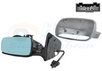 TYC 3370301 - Lado de montaje: izquierda<br>Tipo de registro: Verificación ECE<br>Retrovisor exterior/interiror: para ajuste elect. espejo<br>Color: negro<br>Retrovisor exterior/interiror: asférico<br>Retrovisor exterior/interiror: tintado en azul<br>Retrovisor exterior/interiror: calefactable<br>Retrovisor exterior/interiror: Caja grande de espejo<br>