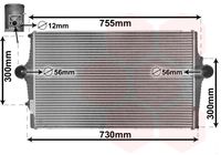 EACLIMA 36A78006 - Diámetro de entrada 1 [mm]: 56<br>Diámetro de salida 1 [mm]: 56<br>Tipo radiador: Aletas refrigeración soldadas<br>Calidad: ALTERNATIVO<br>Restricción de fabricante: VALEO<br>Material: Aluminio<br>Material: Plástico<br>Longitud de red [mm]: 688<br>Ancho de red [mm]: 417<br>Profundidad de red [mm]: 30<br>