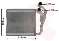 NRF 54407 - Vehículo con dirección a la izquierda / derecha: para vehic. dirección izquierda<br>Material aletas refrigeradoras: Aluminio<br>Profundidad de red [mm]: 27<br>Longitud de red [mm]: 215<br>Ancho de red [mm]: 160<br>Tipo radiador: Aletas refrigeración soldadas<br>Artículo complementario/Información complementaria: con tubo<br>Material depósitos de agua (radiador): Aluminio<br>