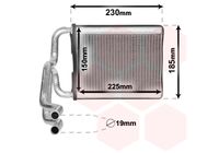 EACLIMA 45C28028 - Diámetro de entrada 1 [mm]: 19<br>Diámetro de salida 1 [mm]: 19<br>Calidad: Premium<br>Restricción de fabricante: DOOWON<br>Material: Aluminio<br>Tipo radiador: Aletas refrigeración soldadas<br>Longitud de red [mm]: 150<br>Ancho de red [mm]: 225<br>Profundidad de red [mm]: 20<br>