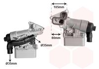 SWAG 60105872 - Código de motor: M9T 706<br>Longitud [mm]: 140<br>Ancho [mm]: 80<br>Altura [mm]: 66<br>Número de nervaduras: 11<br>