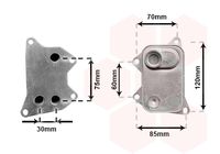 PIERBURG 709269670 - Radiador de aceite, aceite motor