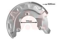 VAICO V104598 - Lado de montaje: Eje delantero, izquierda<br>Referencia artículo par: V10-4598<br>Material: Chapa de acero<br>Superficie: cincado<br>Peso [kg]: 0,241<br>