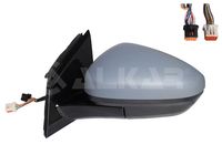 ALKAR 6147729 - Lado de montaje: derecha<br>Calidad: ALKAR<br>Tipo de servicio: eléctrico<br>Superficie: imprimado<br>Número de conexiones: 10,2<br>Retrovisor exterior/interiror: calefactable<br>Retrovisor exterior/interiror: con sensor de temperatura<br>Retrovisor exterior/interiror: abatible eléctricamente<br>Retrovisor exterior/interiror: convexo<br>Retrovisor exterior/interiror: con iluminación ambiental<br>