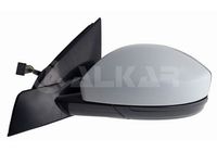 ALKAR 9043081 - Lado de montaje: derecha<br>Calidad: ALKAR<br>Tipo de servicio: eléctrico<br>Función de las luces: con luz intermitente<br>Función de las luces: con luz intermitente (LED)<br>Vehículo con dirección a la izquierda / derecha: para vehic. dirección izquierda<br>Superficie: imprimado<br>Número de conexiones: 6<br>Retrovisor exterior/interiror: calefactable<br>Retrovisor exterior/interiror: convexo<br>