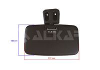 ALKAR 9442274 - Lado de montaje: izquierda<br>Calidad: 2500 / 912X340<br>Calidad: ALKAR<br>Radio [mm]: 300<br>Color: negro<br>Tipo de servicio: eléctrico<br>Vehículo con dirección a la izquierda / derecha: para vehic. dirección izquierda<br>Número de conexiones: 5<br>Retrovisor exterior/interiror: calefactable<br>Retrovisor exterior/interiror: brazo corto de espejo<br>Radio de curvatura [mm]: 1200<br>