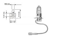 CARPRISS 79780247 - Tensión [V]: 12<br>Potencia nominal [W]: 55<br>Homologación: E4<br>Tipo de lámpara: H3<br>Tipo de luces: Halógena<br>Cantidad: 1<br>Tipo de envase: Embalaje Blister<br>Color lámpara: blanco<br>Modelo de zócalo, bombilla incandescente: PK22s<br>