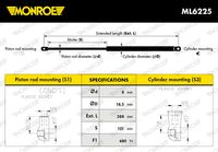 MONROE ML6225 - Muelle neumático, maletero/compartimento de carga - MONROE MaxLift