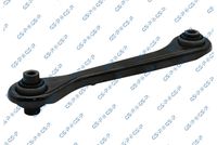 GSP 510349 - Material: Chapa de acero<br>Tipo de dirección: Brazo oscilante transversal<br>Lado de montaje: Eje trasero izquierda<br>Lado de montaje: debajo<br>Lado de montaje: delante<br>Lado de montaje: Eje trasero, derecha<br>Peso [kg]: 1,045<br>Artículo complementario/Información complementaria: con rodamientos con goma<br>Artículo complementario/Información complementaria: con tuercas<br>Artículo complementario / información complementaria 2: con tornillos<br>Modelo de tornillo/tuerca: con arandela<br>