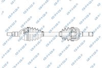 GSP 260027 - Lado de montaje: Eje delantero, derecha<br>Clase de caja de cambios: Automático, 6 vel.<br>Longitud [mm]: 615<br>Dentado exterior, lado de rueda: 30<br>Dentado exterior, lado de diferencial: 27<br>Nº de información técnica: OE Line<br>