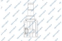 GSP 602168 - Clase de caja de cambios: Automático, 6 vel.<br>Lado de montaje: Eje delantero, izquierda<br>Vehículo con dirección a la izquierda / derecha: para vehíc. dirección a la derecha<br>Longitud [mm]: 189,5<br>Dentado exterior, lado de diferencial: 31<br>Dentado int. diferencial, lado engranaje: 22<br>Diámetro de junta tórica [mm]: 40<br>