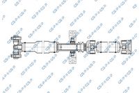 GSP PS900558 - árbol cardán