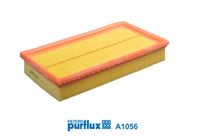 PURFLUX A1056 - Tipo de filtro: Cartucho filtrante<br>Longitud [mm]: 268<br>Ancho [mm]: 148<br>Altura [mm]: 46<br>Especificación: bloc mousse 52x52x25<br>