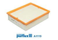 PURFLUX A1119 - Longitud [mm]: 267<br>Ancho [mm]: 213<br>Altura [mm]: 69<br>Tipo de filtro: Cartucho filtrante<br>