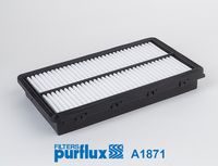 PURFLUX A1871 - Tipo de filtro: Cartucho filtrante<br>Longitud [mm]: 300<br>Ancho [mm]: 175,5<br>Altura [mm]: 43<br>