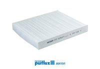 PURFLUX AH191 - Longitud [mm]: 256<br>Ancho [mm]: 224<br>Altura [mm]: 36<br>Tipo de filtro: Filtro de carbón activado<br>