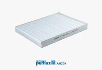 PURFLUX AH209 - Longitud [mm]: 276<br>Ancho [mm]: 216<br>Altura [mm]: 34<br>Tipo de filtro: Filtro de carbón activado<br>