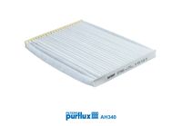 PURFLUX AH340 - Longitud [mm]: 192<br>Ancho [mm]: 266<br>Altura [mm]: 20<br>Tipo de filtro: Filtro de carbón activado<br>